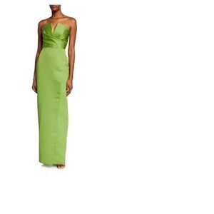 Jay Godfrey Olive Gown Size 2 (NWT)